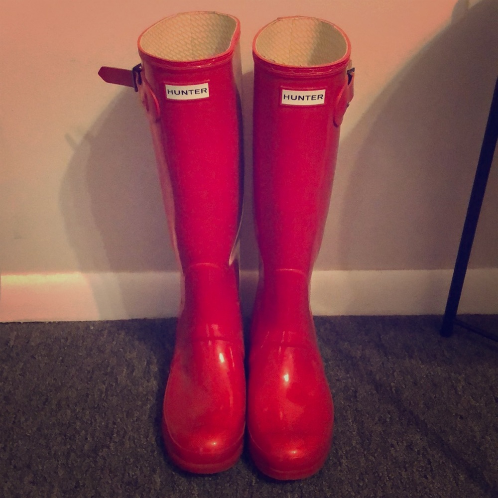 Red Hunter Rain Boots